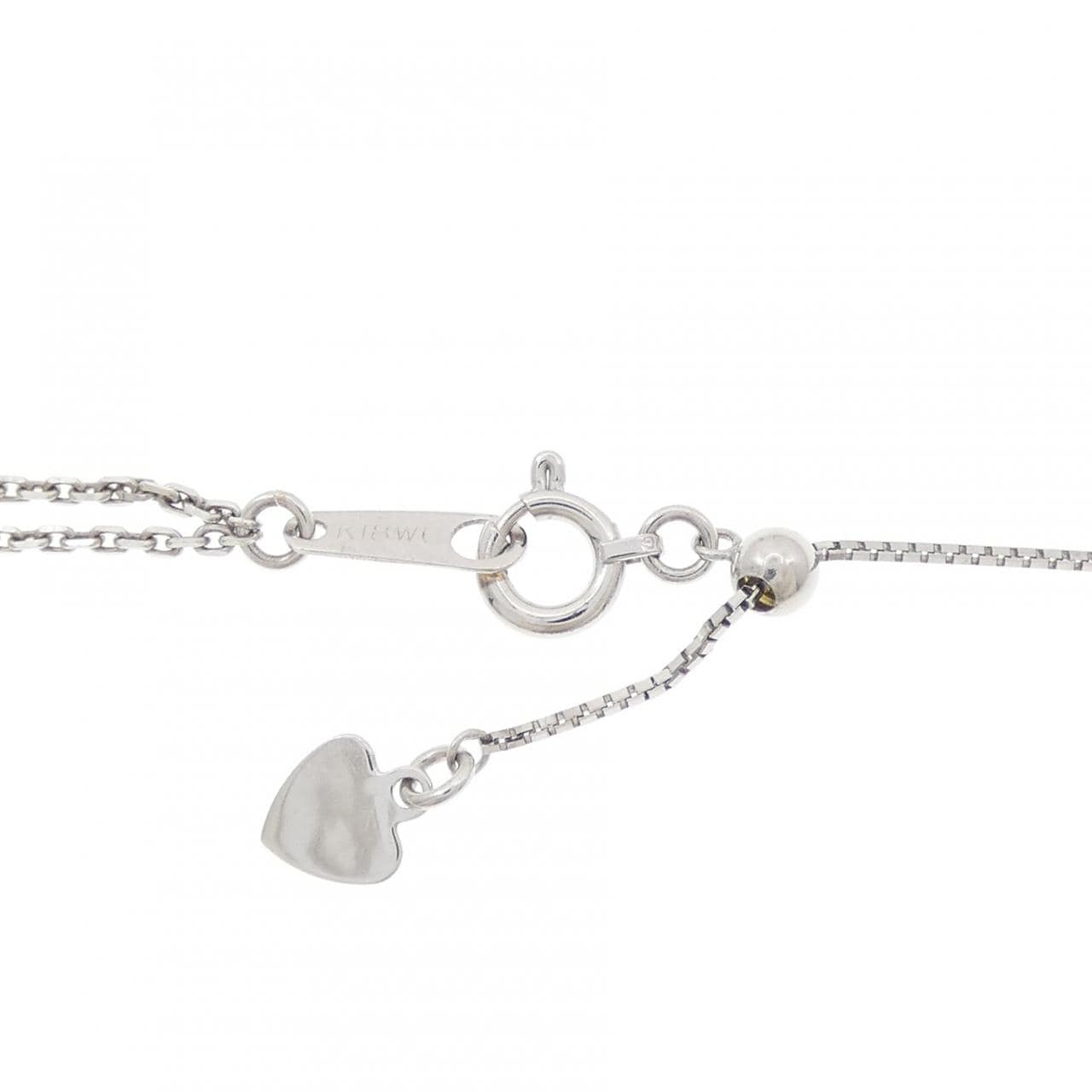 K18WG エメラルド ネックレス