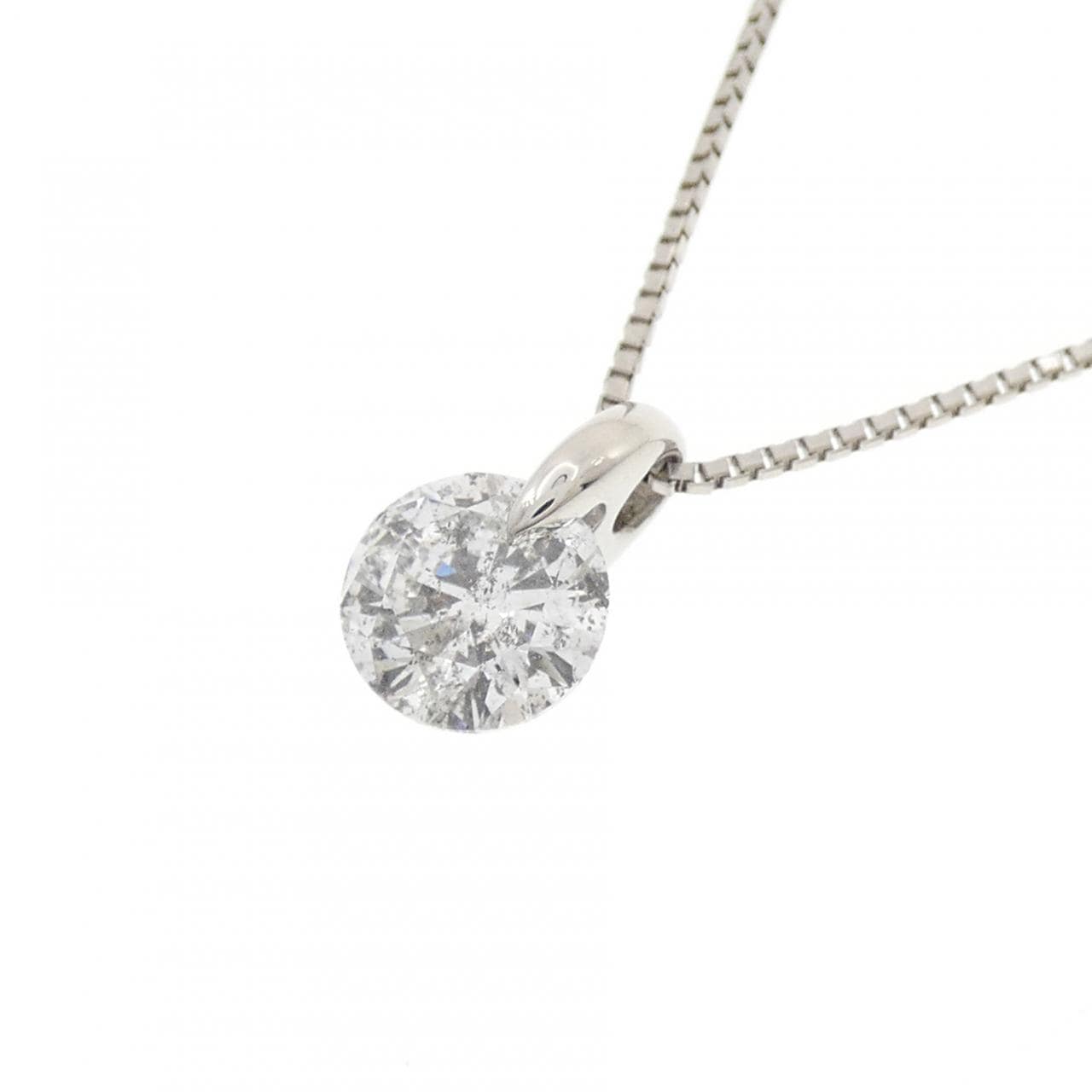 PT900/PT850 ソリティア ダイヤモンド ネックレス 1.003CT
