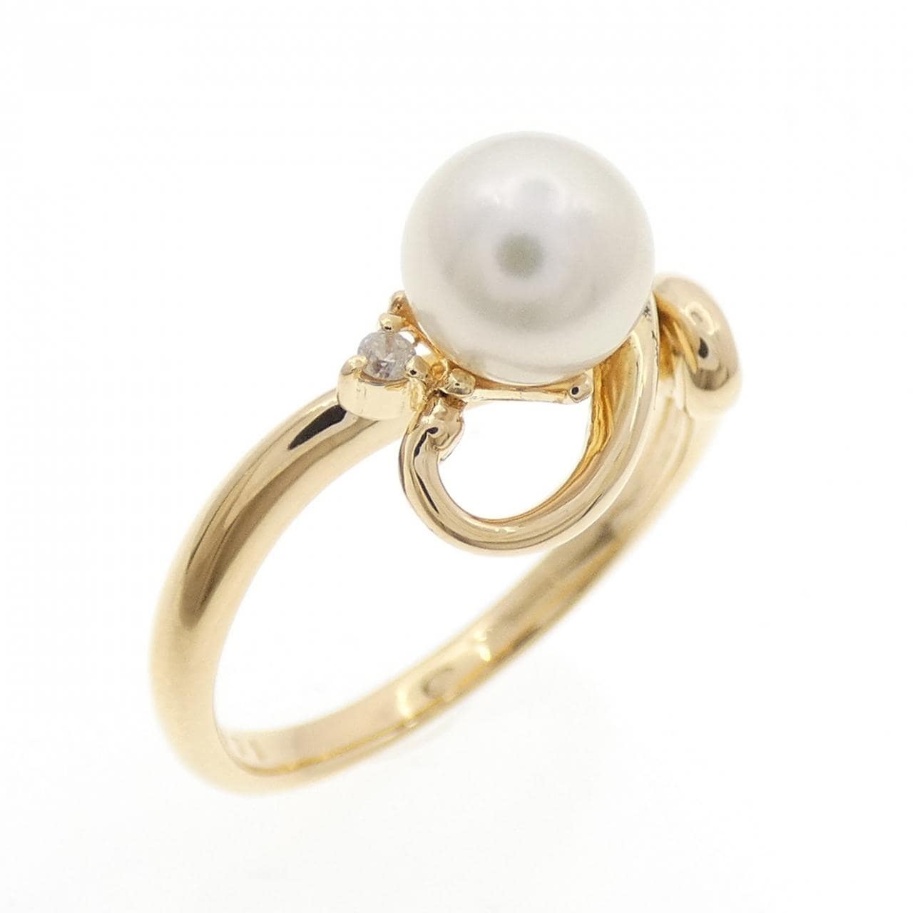 K18YG アコヤパール リング 6.2mm