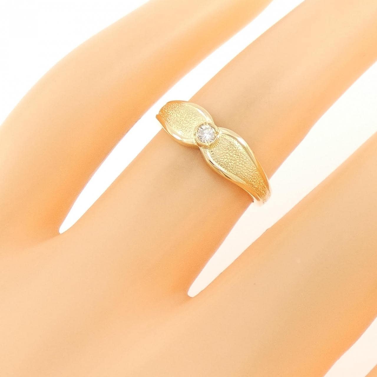 K18YG ダイヤモンド リング 0.04CT