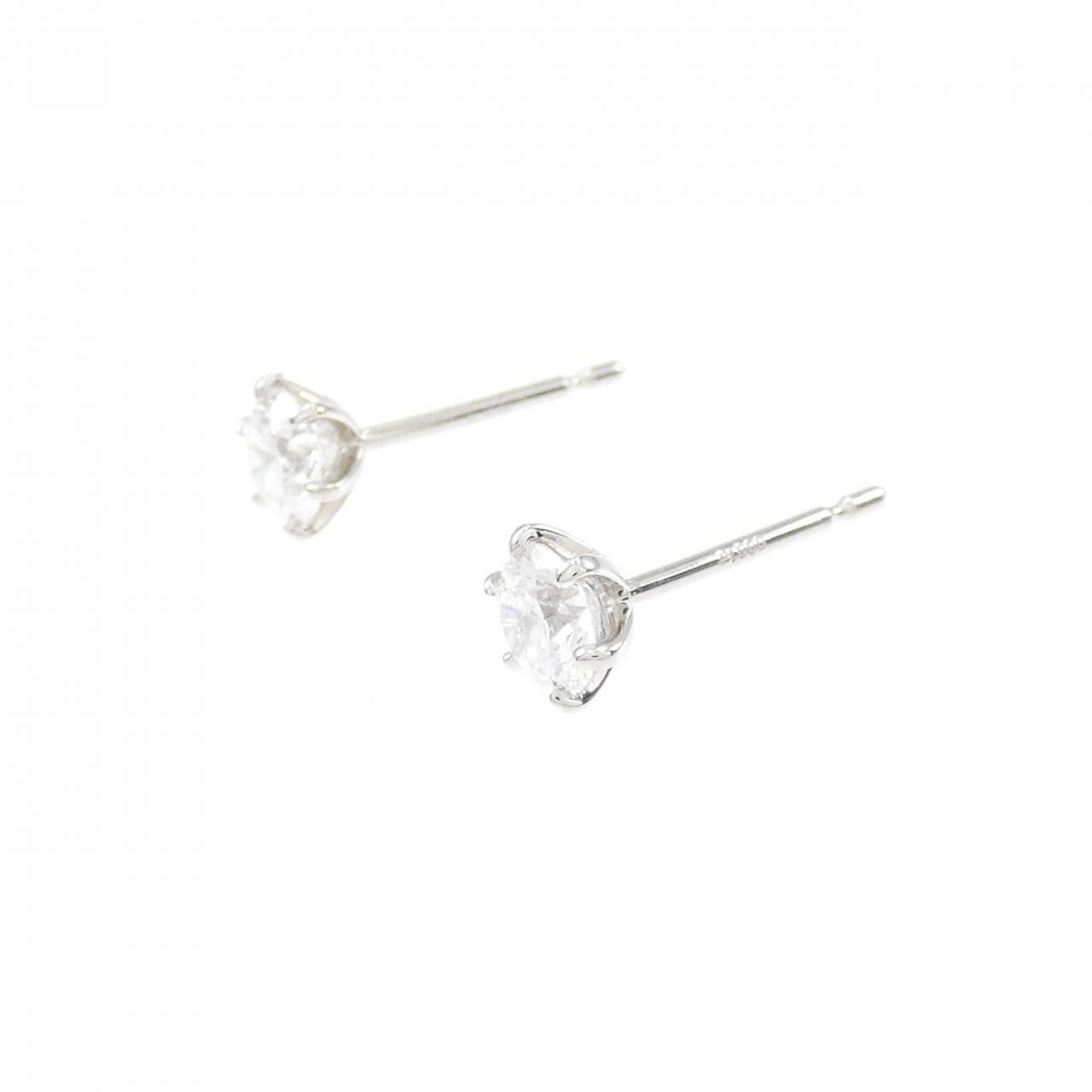 【リメイク】PT/ST ダイヤモンド ピアス 0.304CT 0.313CT E VVS1-2 3EXT-EXT