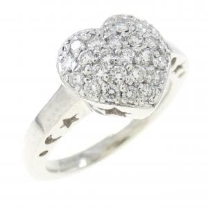 PT パヴェ ハートダイヤモンド リング 0.36CT