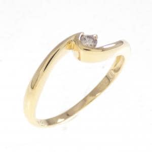 K18YG ダイヤモンド リング 0.05CT
