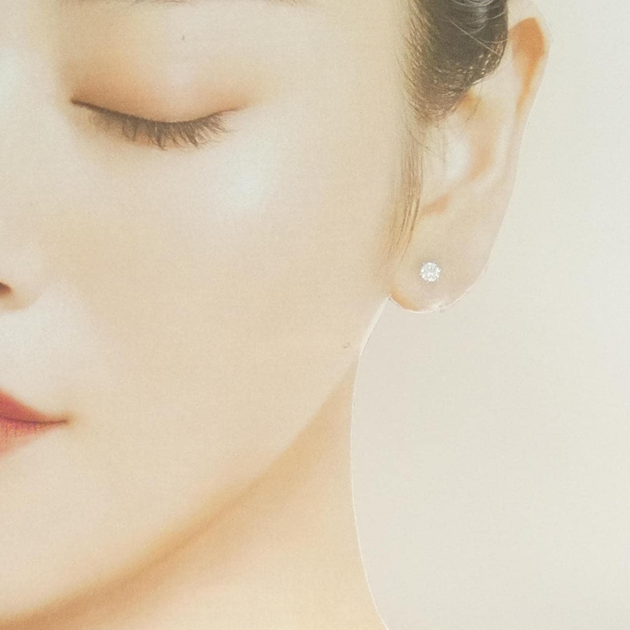 【リメイク】PT900/ST ダイヤモンド ピアス 0.228CT 0.241CT F SI1 VG