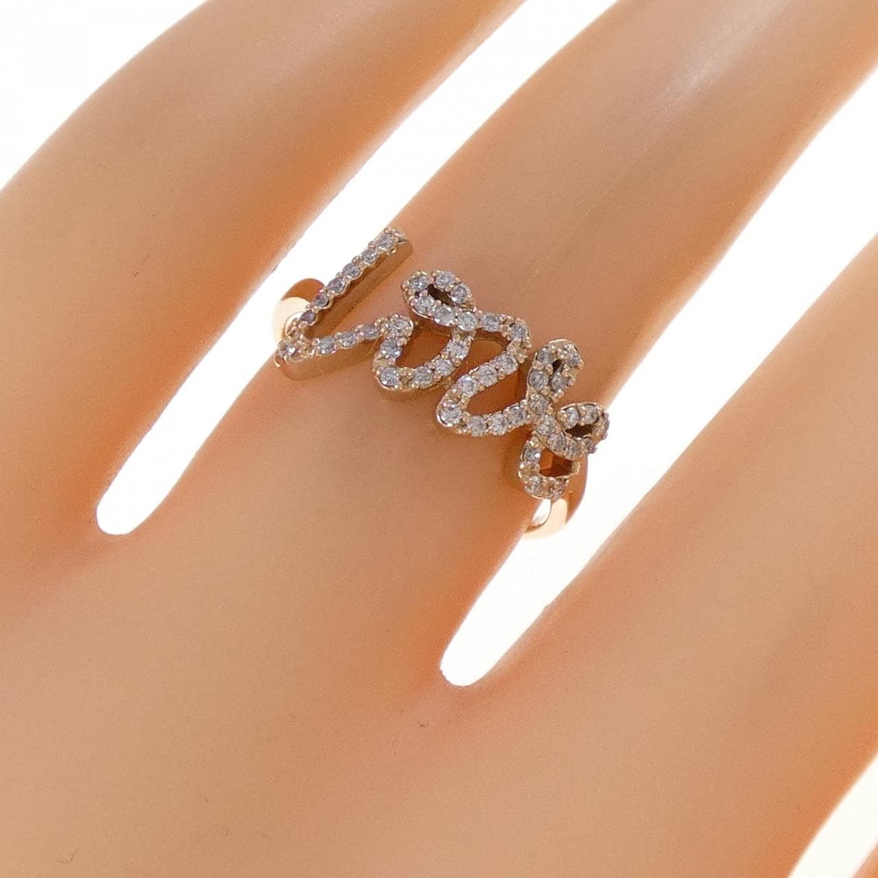 K18PG ダイヤモンド リング 0.20CT