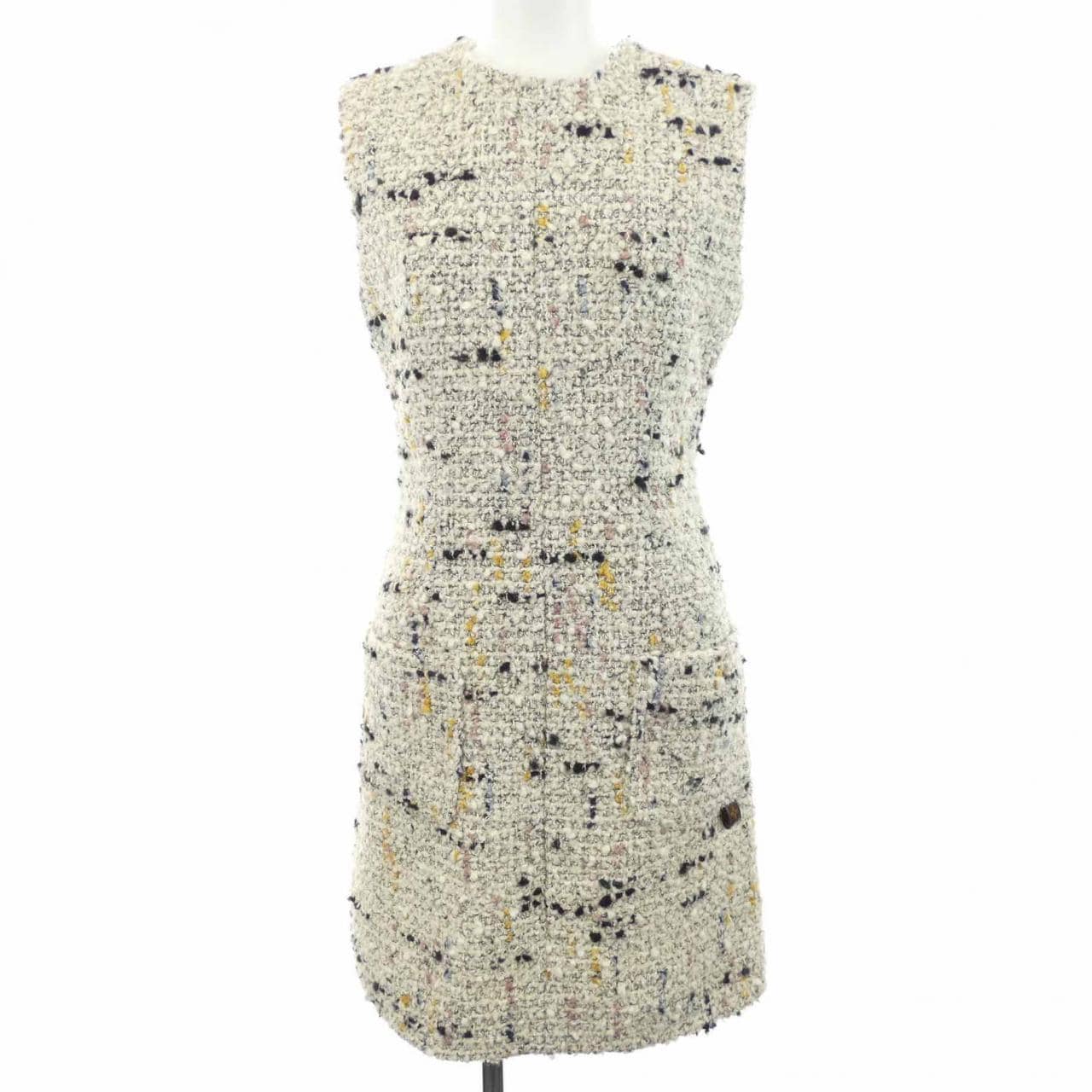 ルイヴィトン LOUIS VUITTON ブークレットツイードAラインドレス FRDS52MCL ワンピース