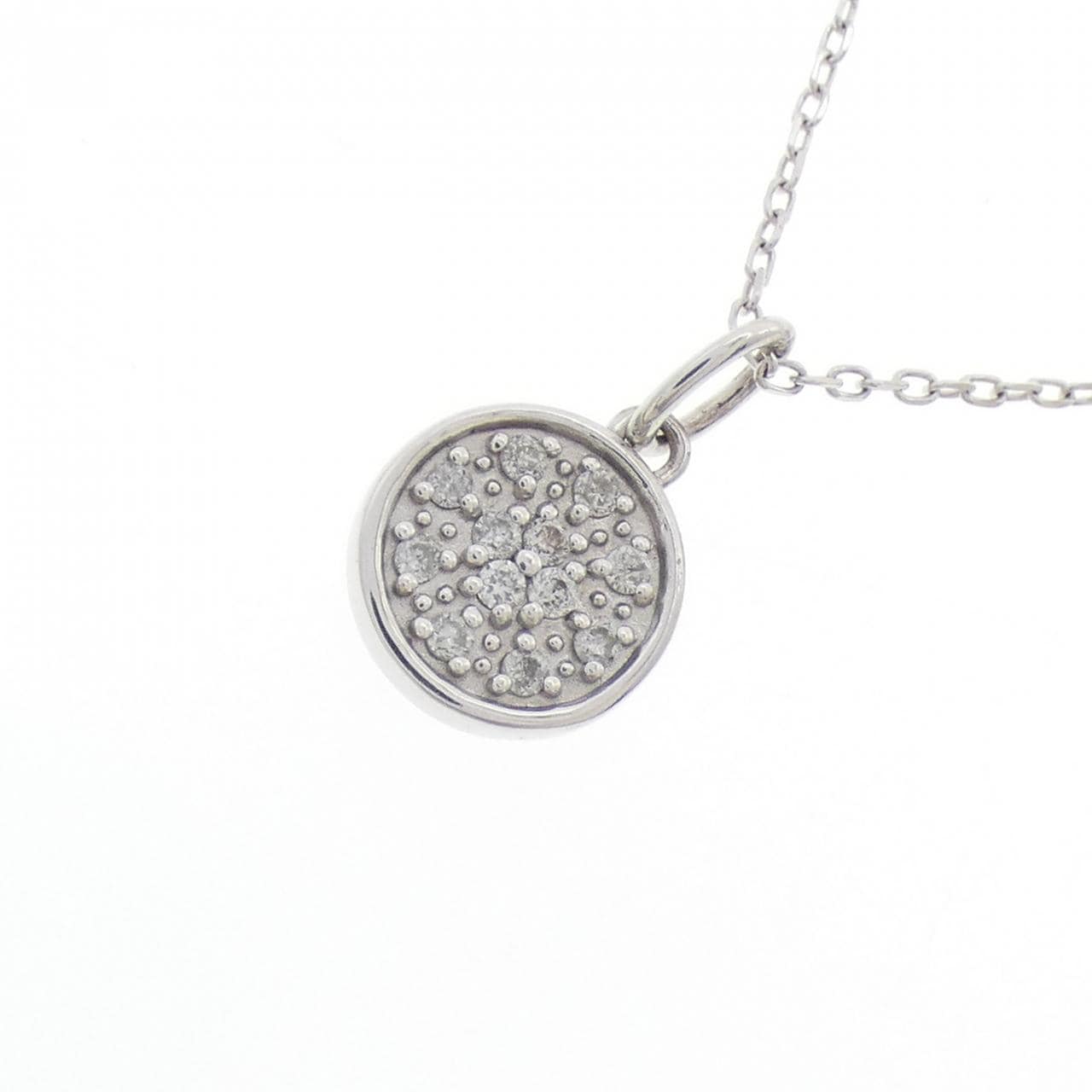 K10WG ダイヤモンド ネックレス