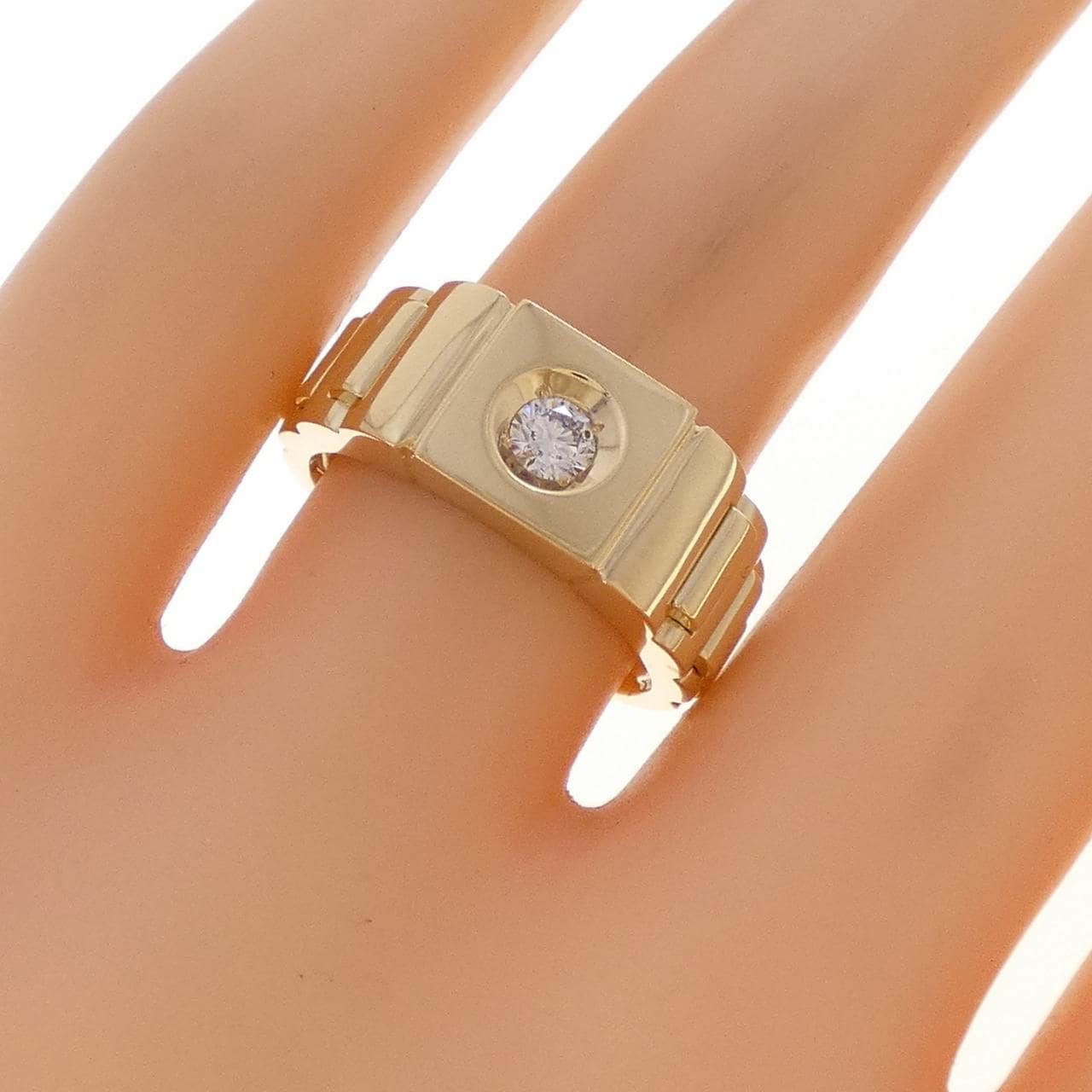 K18YG ダイヤモンド リング 0.15CT