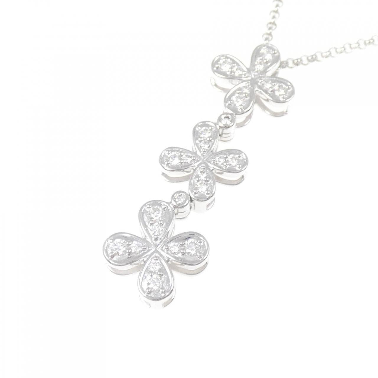 タサキ フラワーダイヤモンド ネックレス 0.45CT