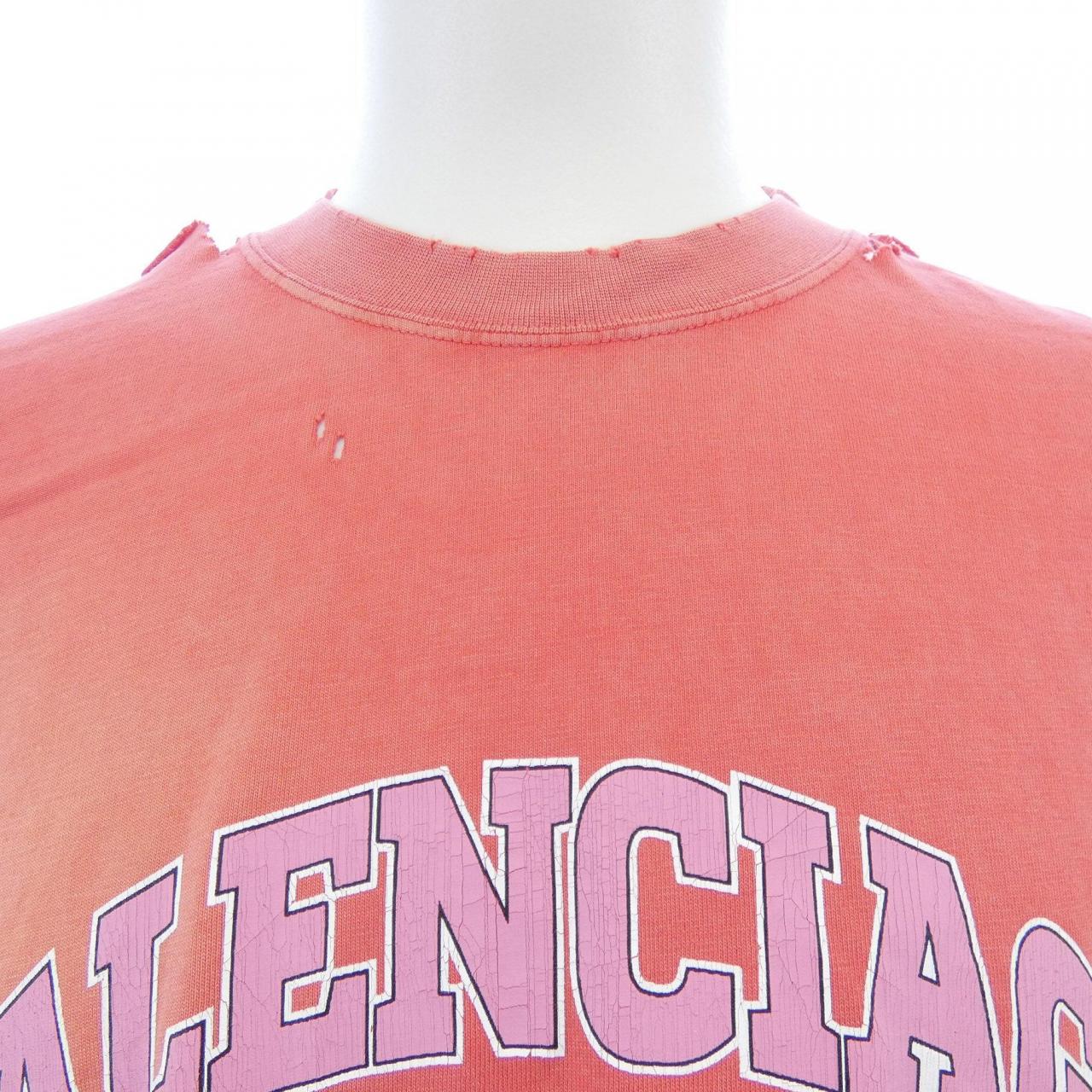 バレンシアガ BALENCIAGA ダメージ加工 612966 TLVJ1 UNISEX Tシャツ