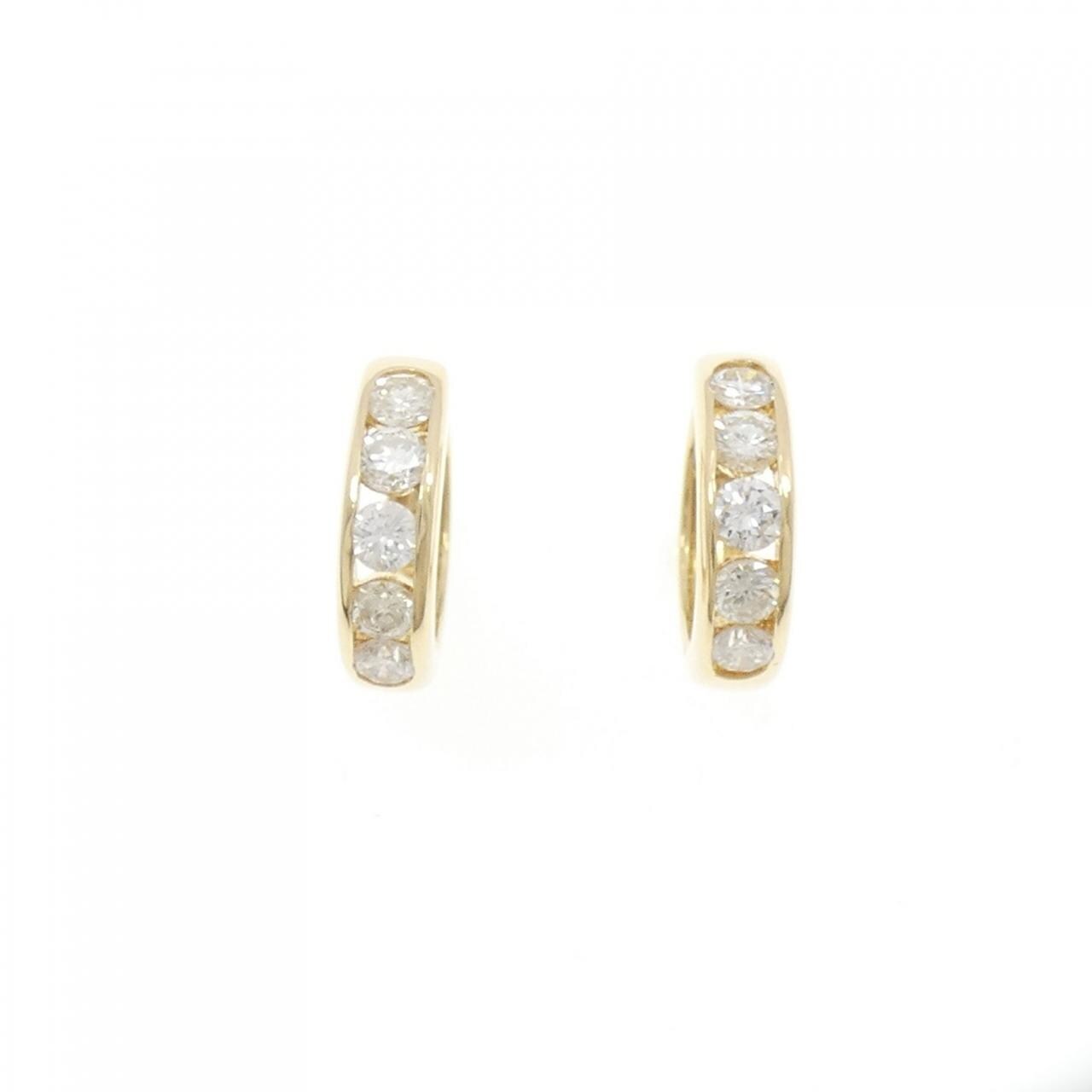 K18YG鑽石耳環1.00CT