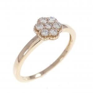 ヴァンドーム フラワー ダイヤモンド リング 0.12CT
