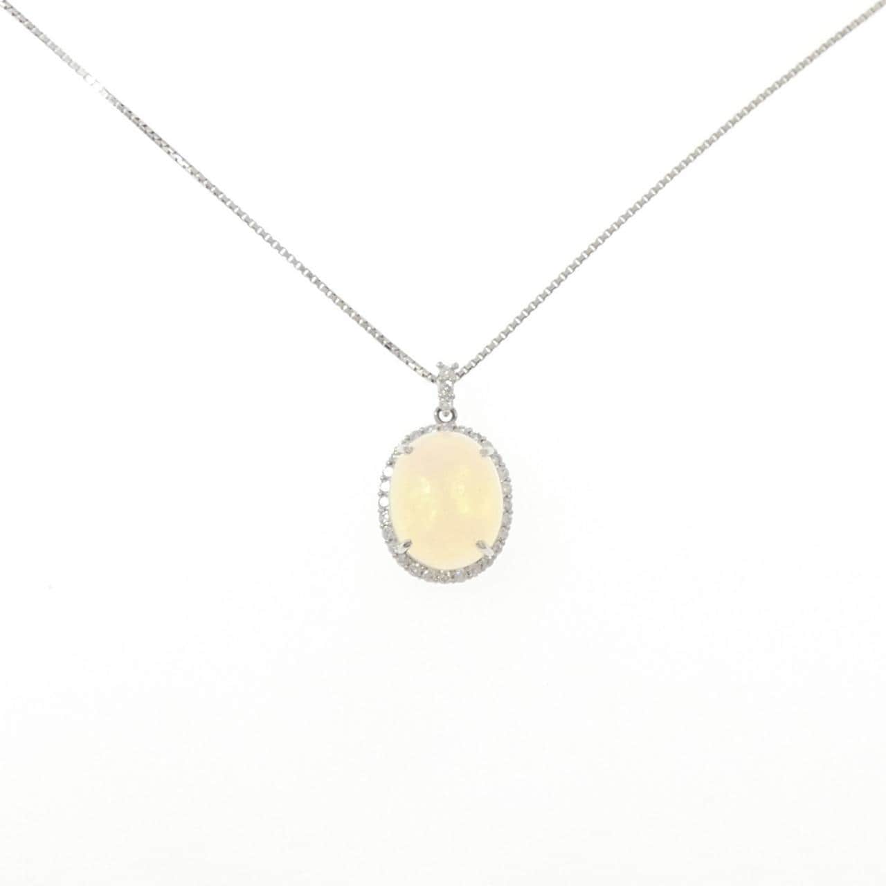 PT900/PT850 オパール ネックレス 2.90CT
