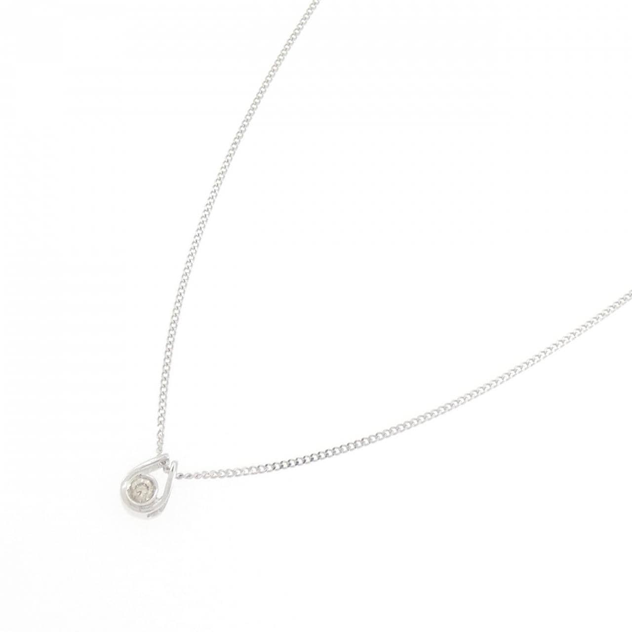 K14WG ダイヤモンド ネックレス 0.05CT