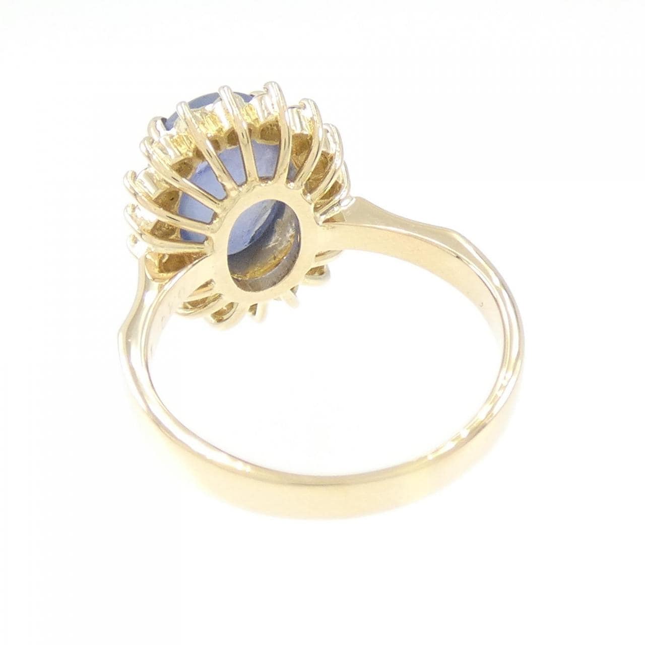 K18YG Star Sapphire Ring 4.15CT