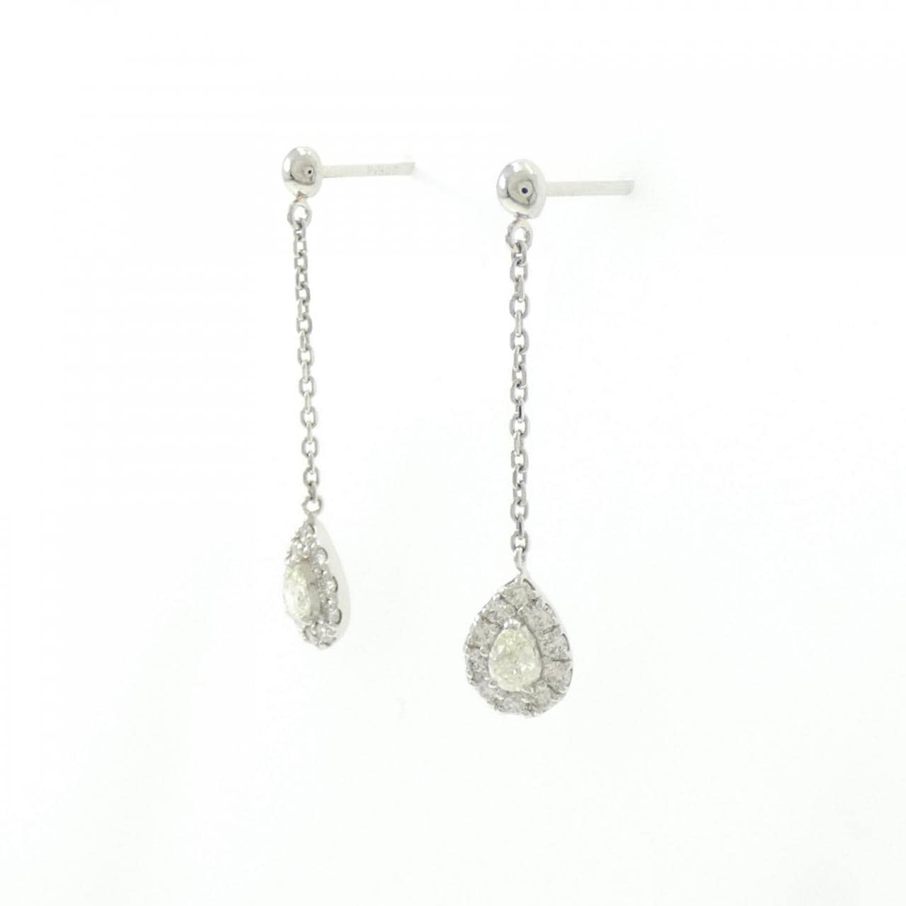 PT900 ダイヤモンド ピアス 0.30CT