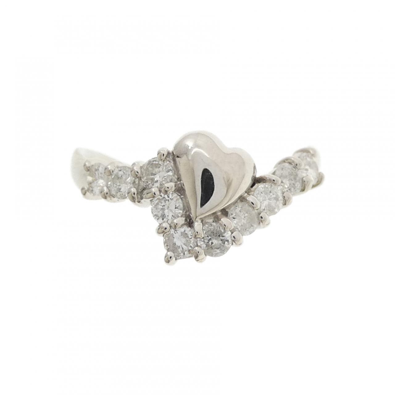 PT900 ハート ダイヤモンド リング 0.30CT