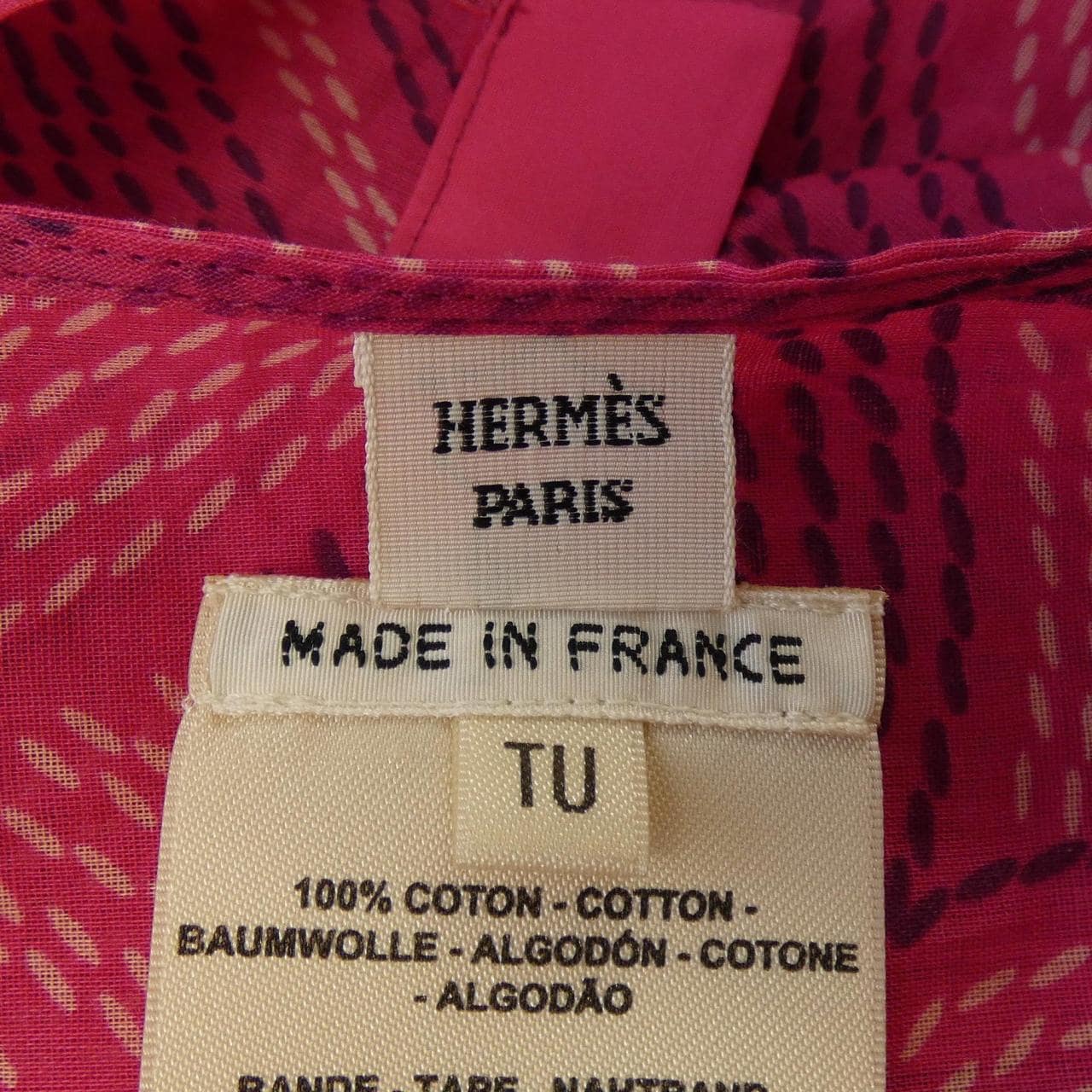 エルメス HERMES 2H3500DA ビーチカフタン ワンピース
