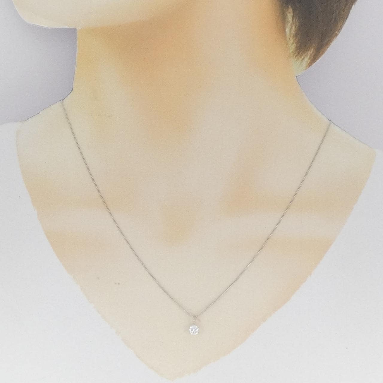 PT900/PT850 ダイヤモンド ネックレス 0.301CT D SI2 EXT H&C