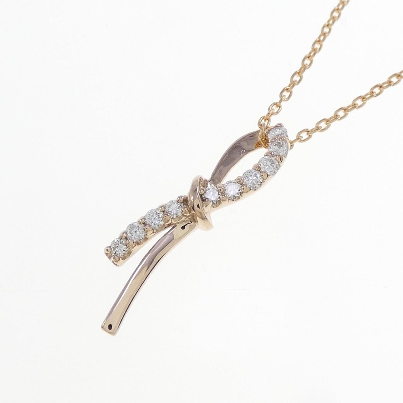 K18PG ダイヤモンド ネックレス 0.20CT