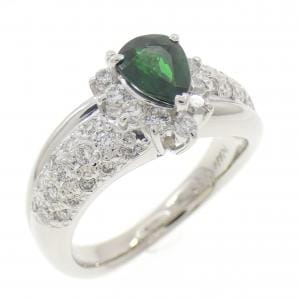 PT900 グリーンガーネット リング 0.53CT
