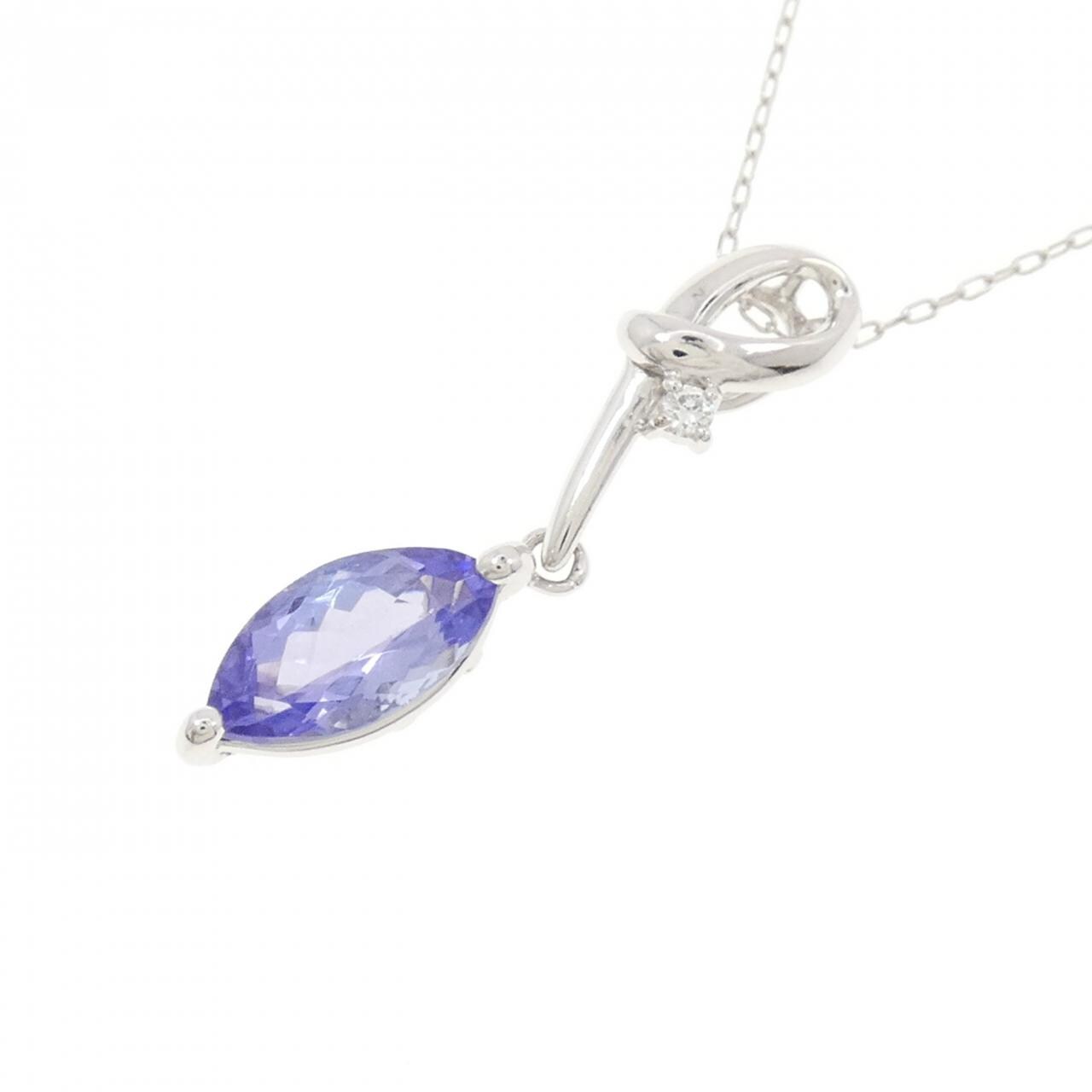 K18WG タンザナイト ネックレス 1.33CT