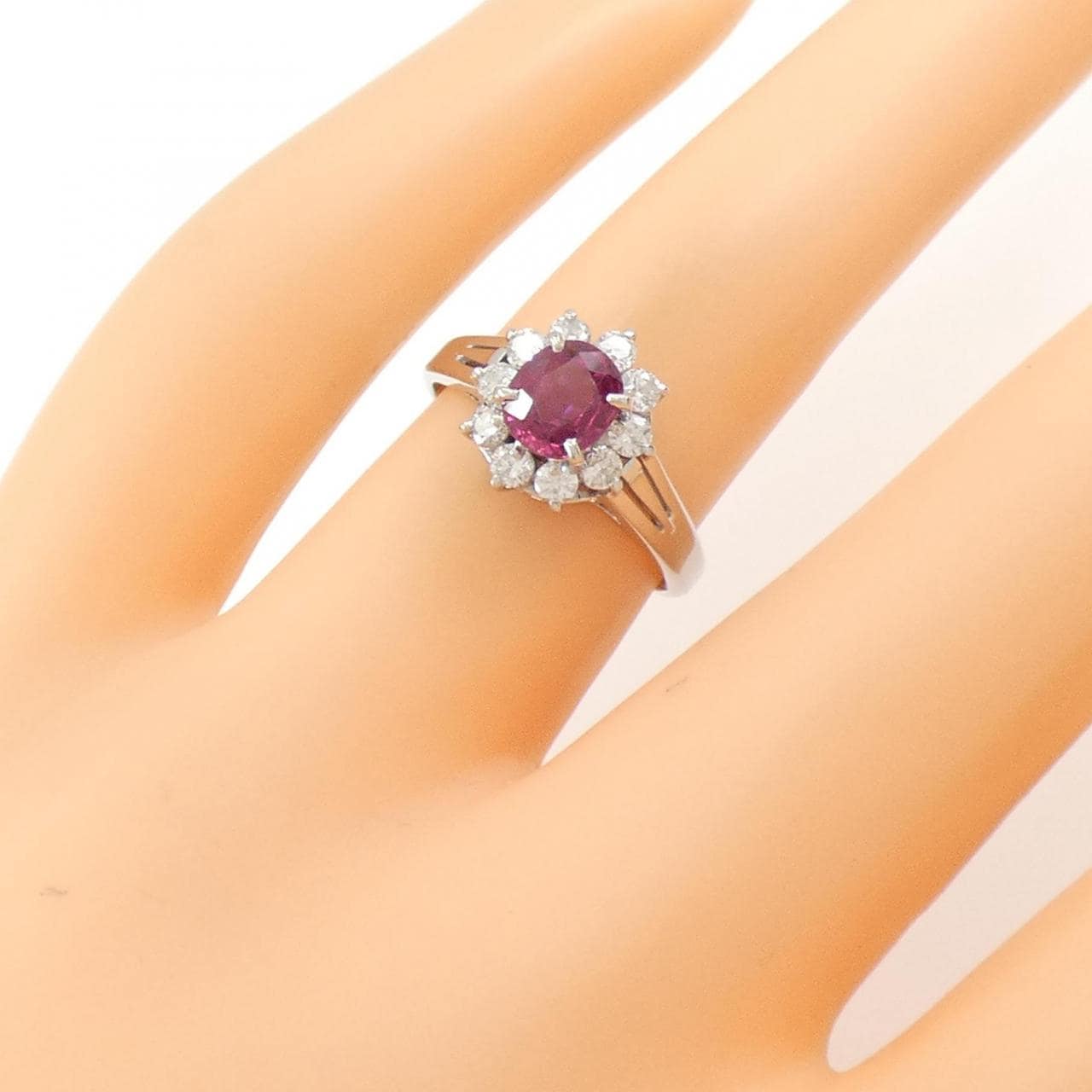 PT ルビー リング 0.69CT