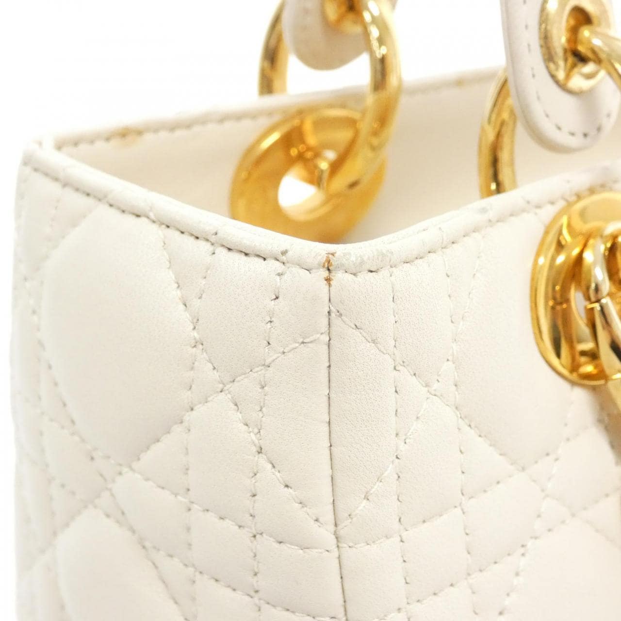 【ヴィンテージ】クリスチャンディオール レディ ディオール ミディアム CAL44550 バッグ