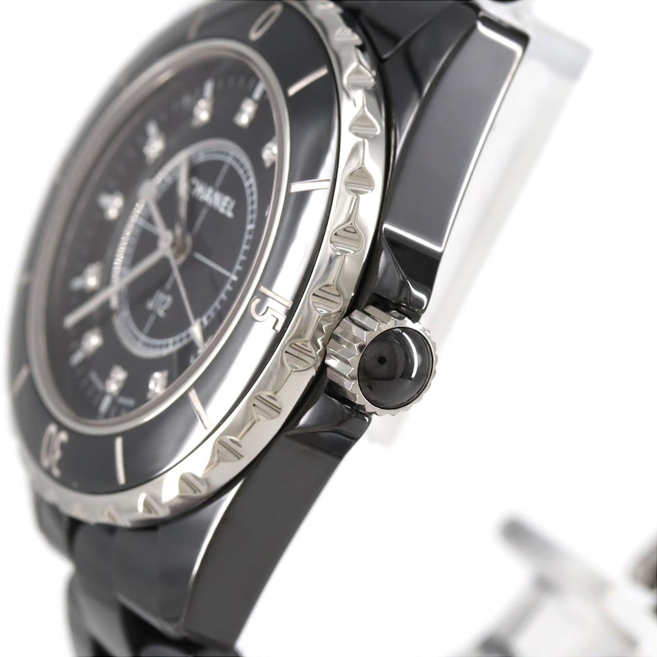 シャネル J12 33mmセラミック･12P H1625 セラミック クォーツ