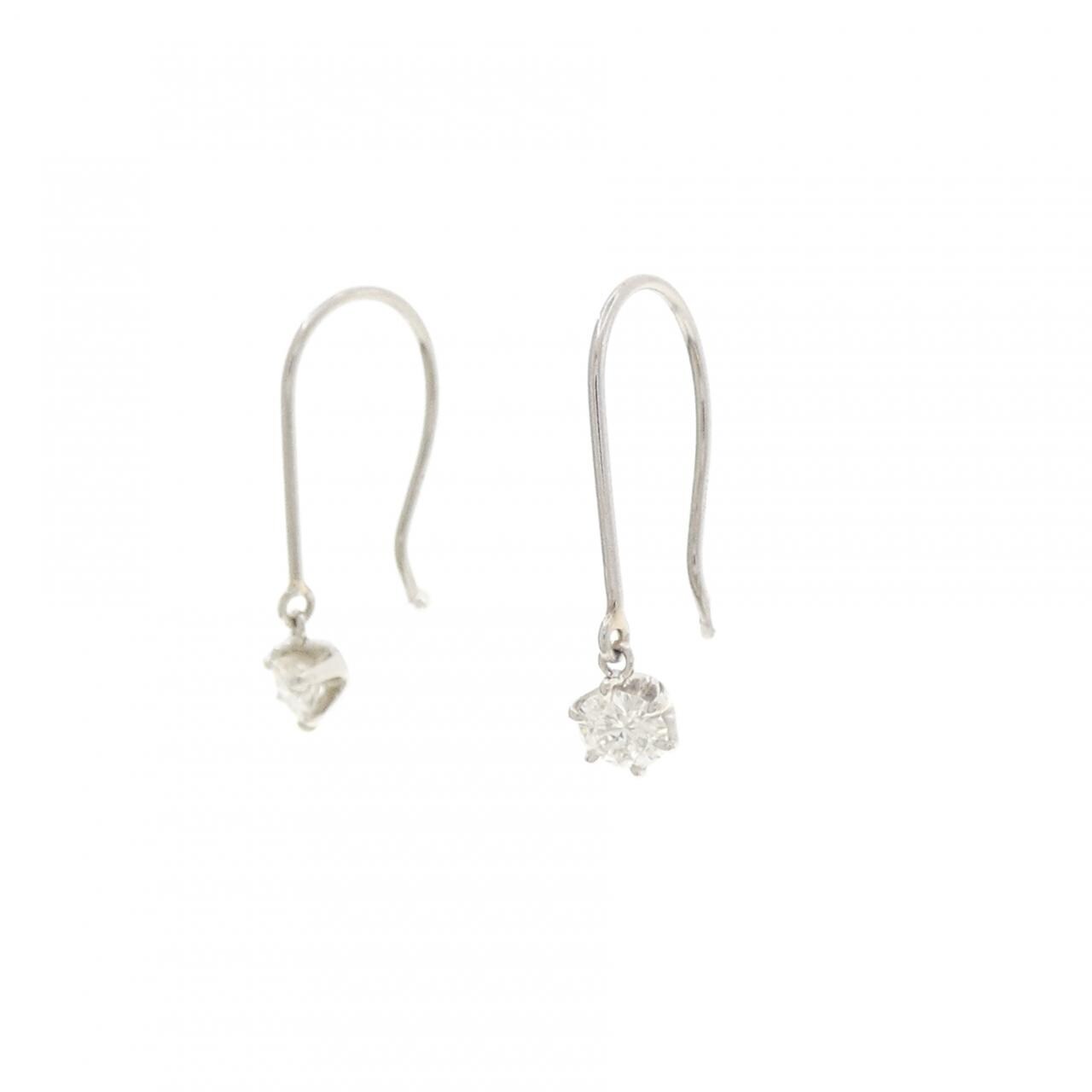 PT900 ダイヤモンド ピアス 0.26CT