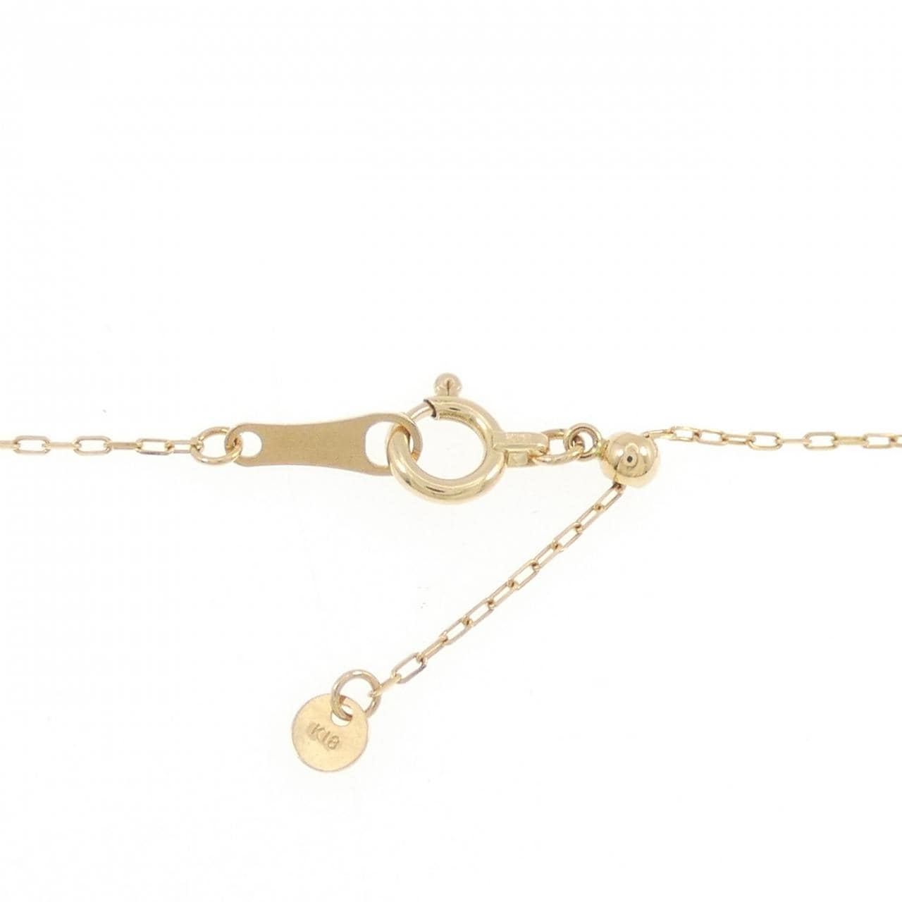 K18YG ホースシュー ダイヤモンド ネックレス 0.25CT