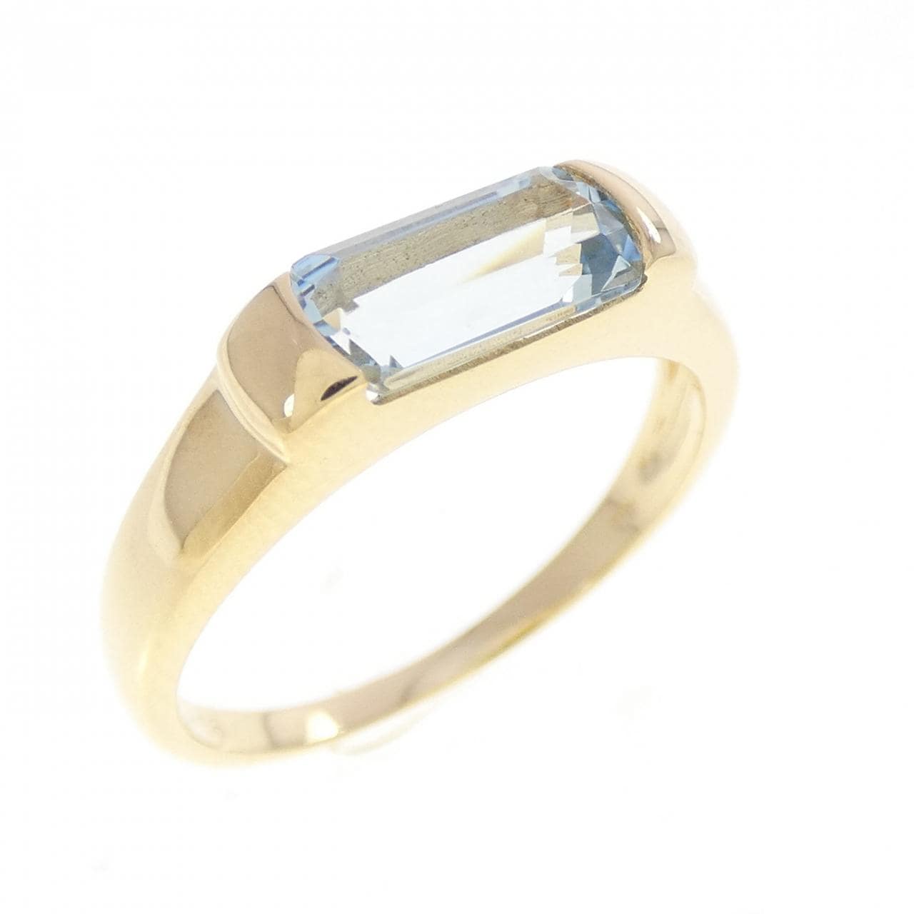 K18YG アクアマリン リング 0.58CT