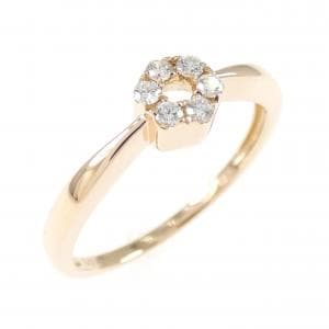 K18PG ダイヤモンド リング 0.09CT