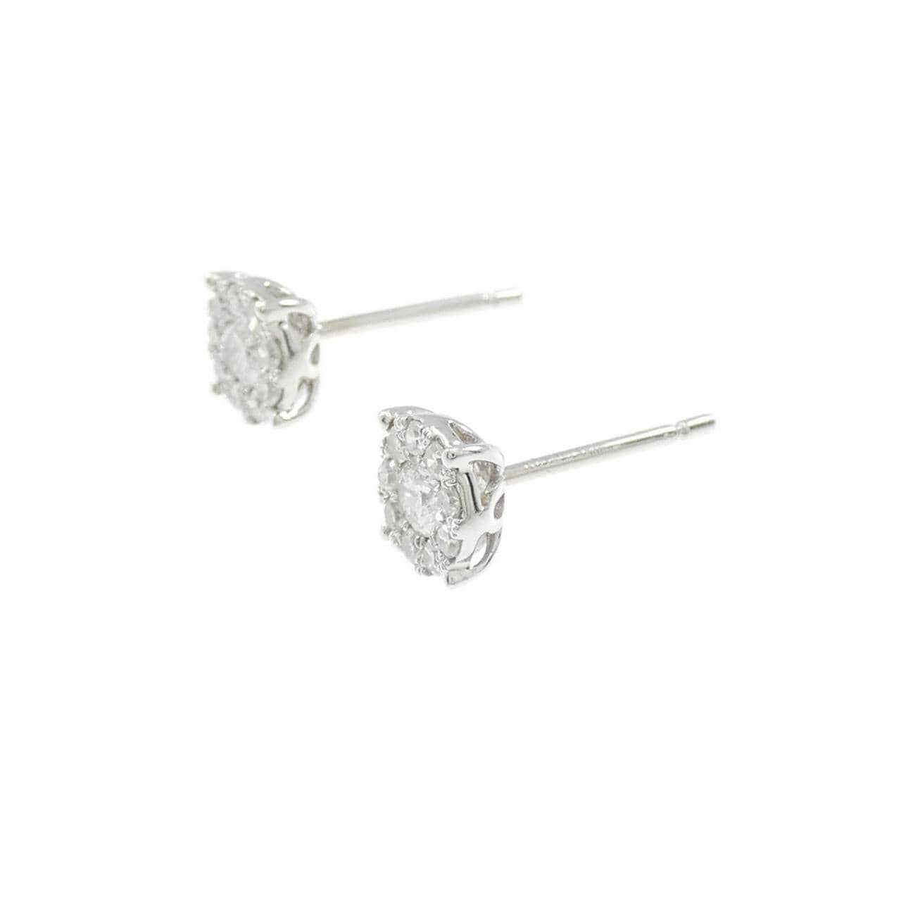 K18WG ダイヤモンド ピアス 0.44CT