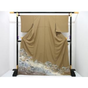 【未使用品】色留袖　友禅金彩加工　ボカシ染