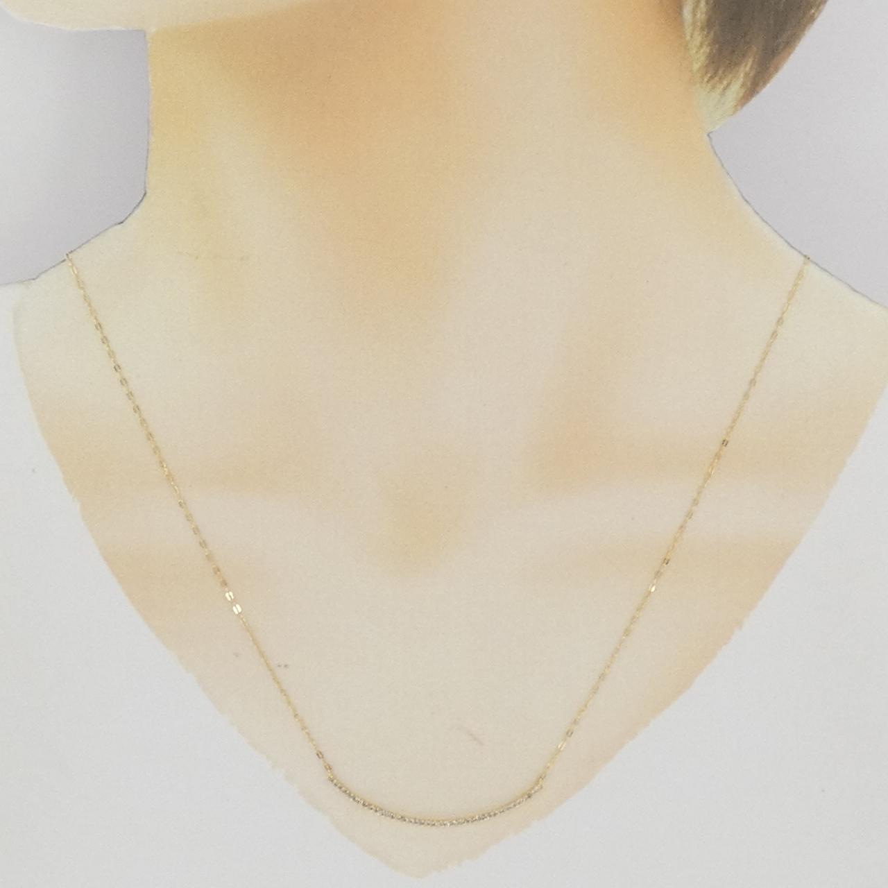 K18YG ダイヤモンド ネックレス 0.20CT