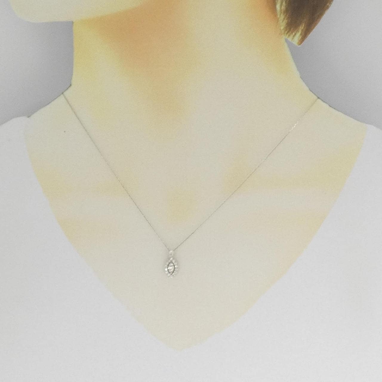 [新品] PT900/PT850钻石项链 0.35CT