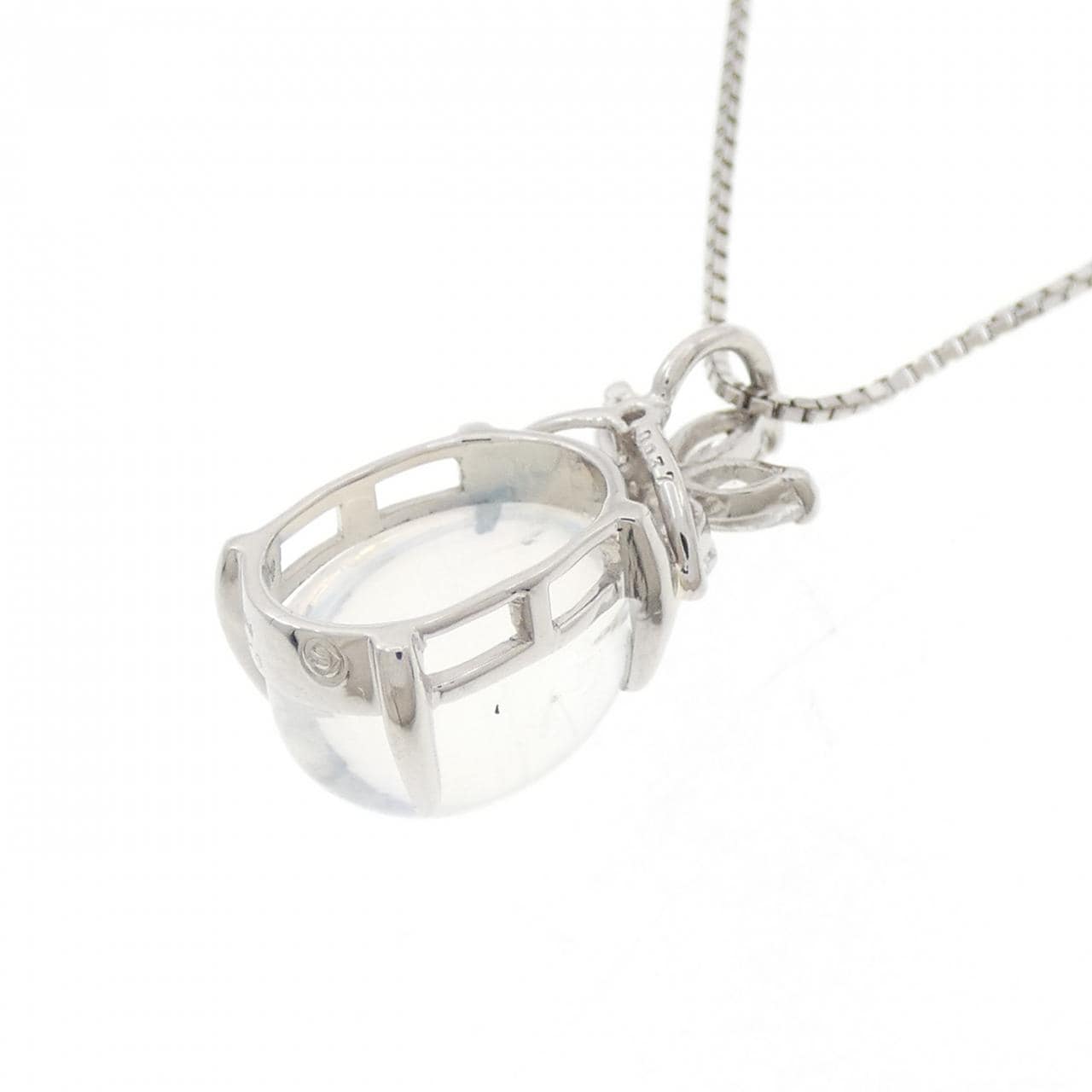 PT900/PT850 ムーンストーン ネックレス 5.35CT