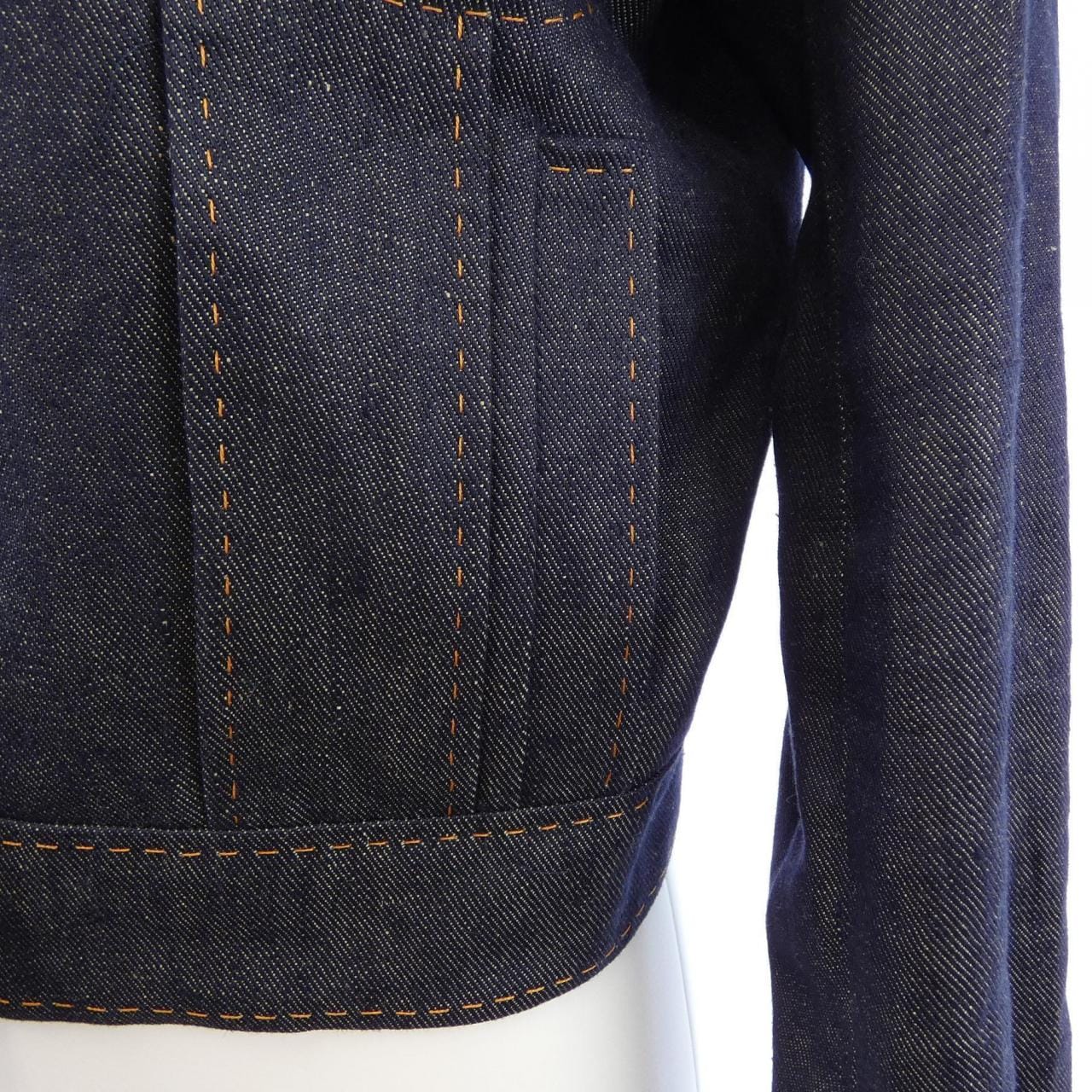 エルメス HERMES CIRQUE MOLIER クルードセル CLOU DE SELLE jk068 デニムジャケット