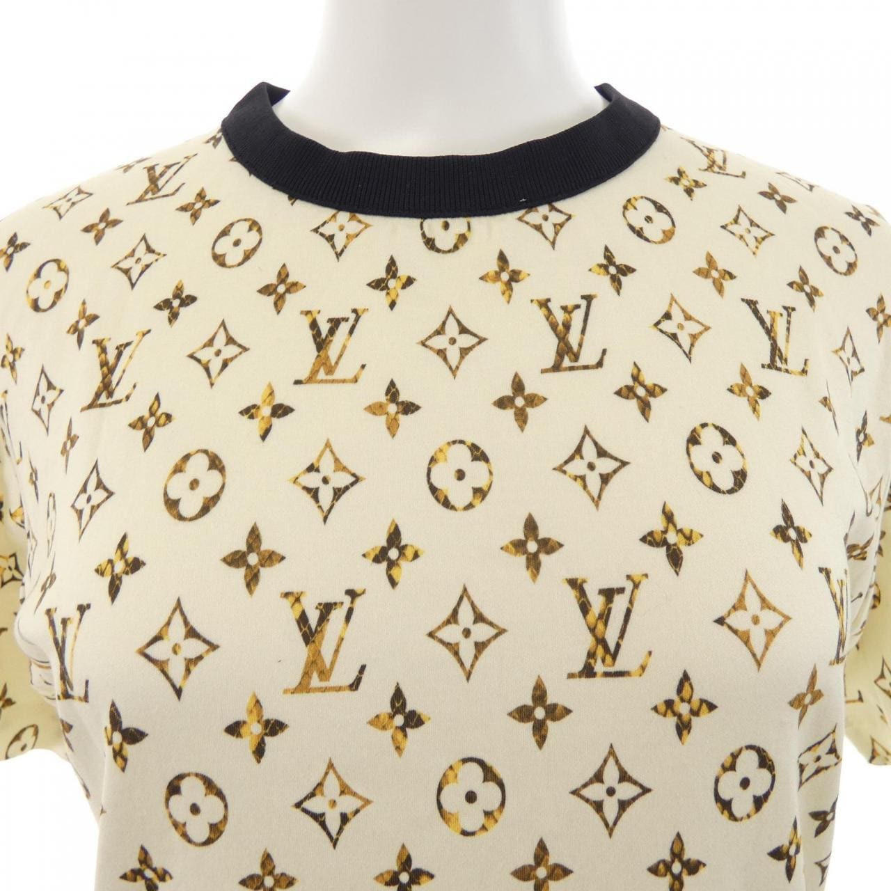 ルイヴィトン LOUIS VUITTON パイソンモノグラムTシャツドレス FOJD85262 カットワンピース