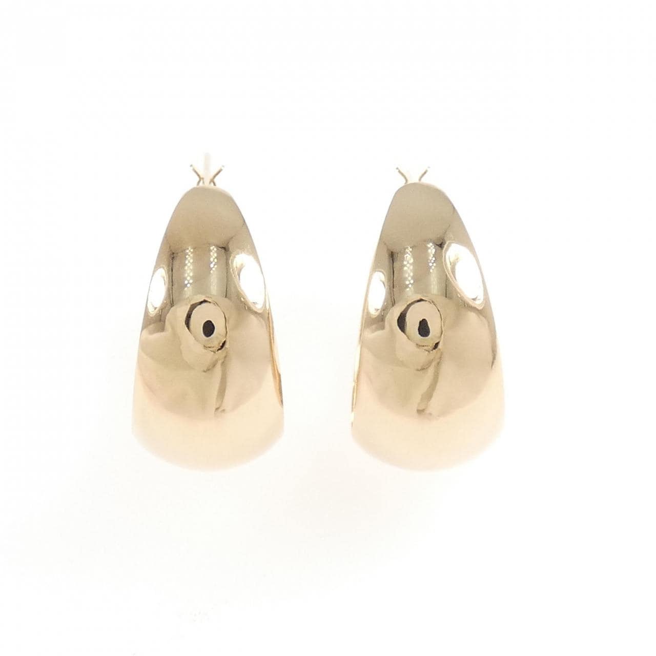 K18PG hoop earrings