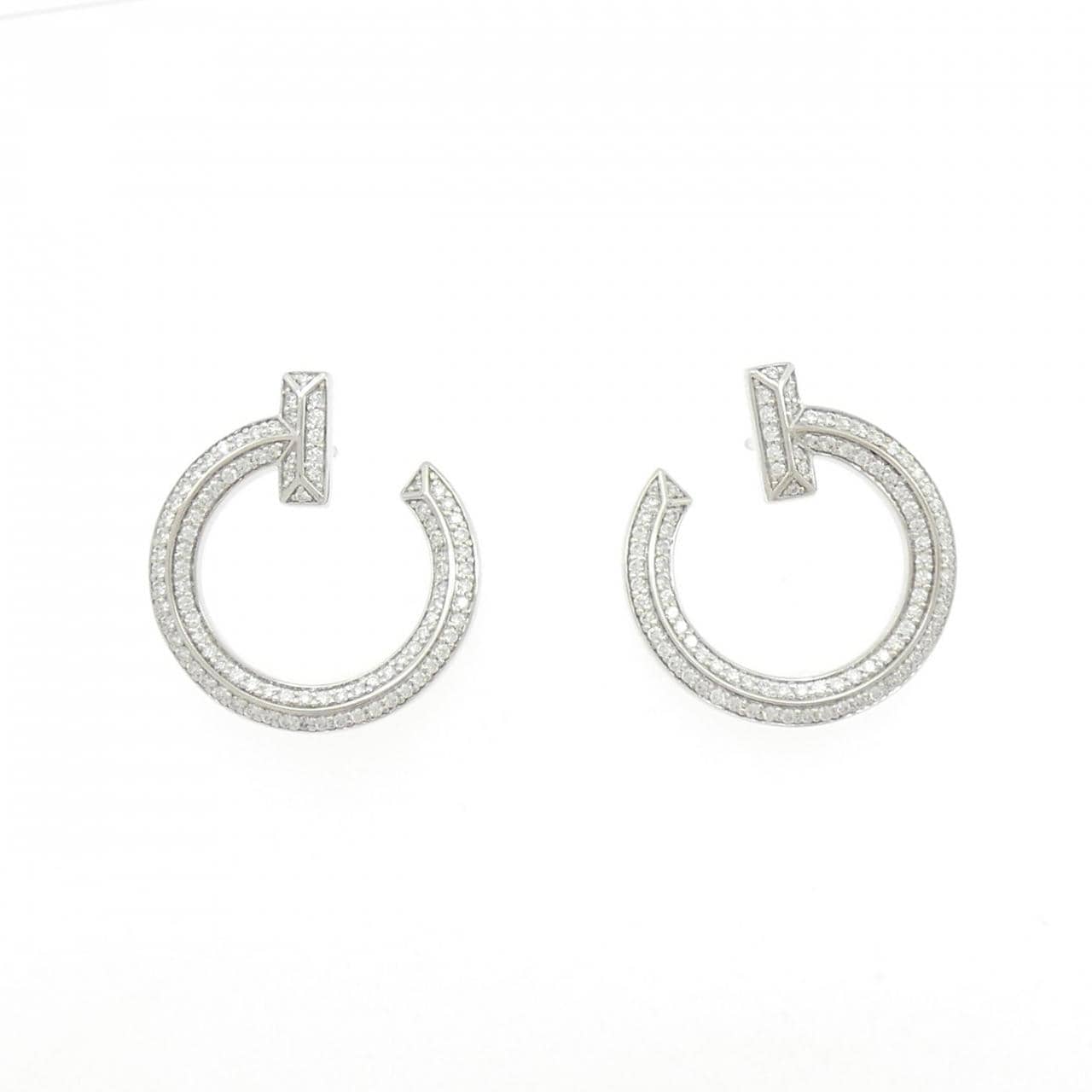 ティファニー Tワン ピアス 0.48CT