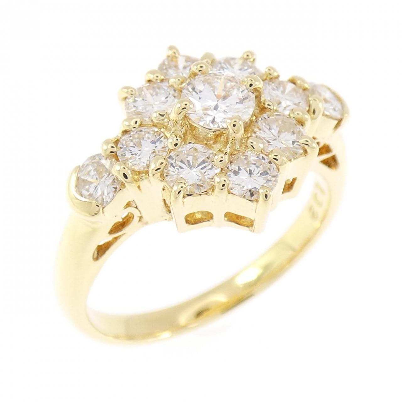 K18YG ダイヤモンド リング 1.02CT