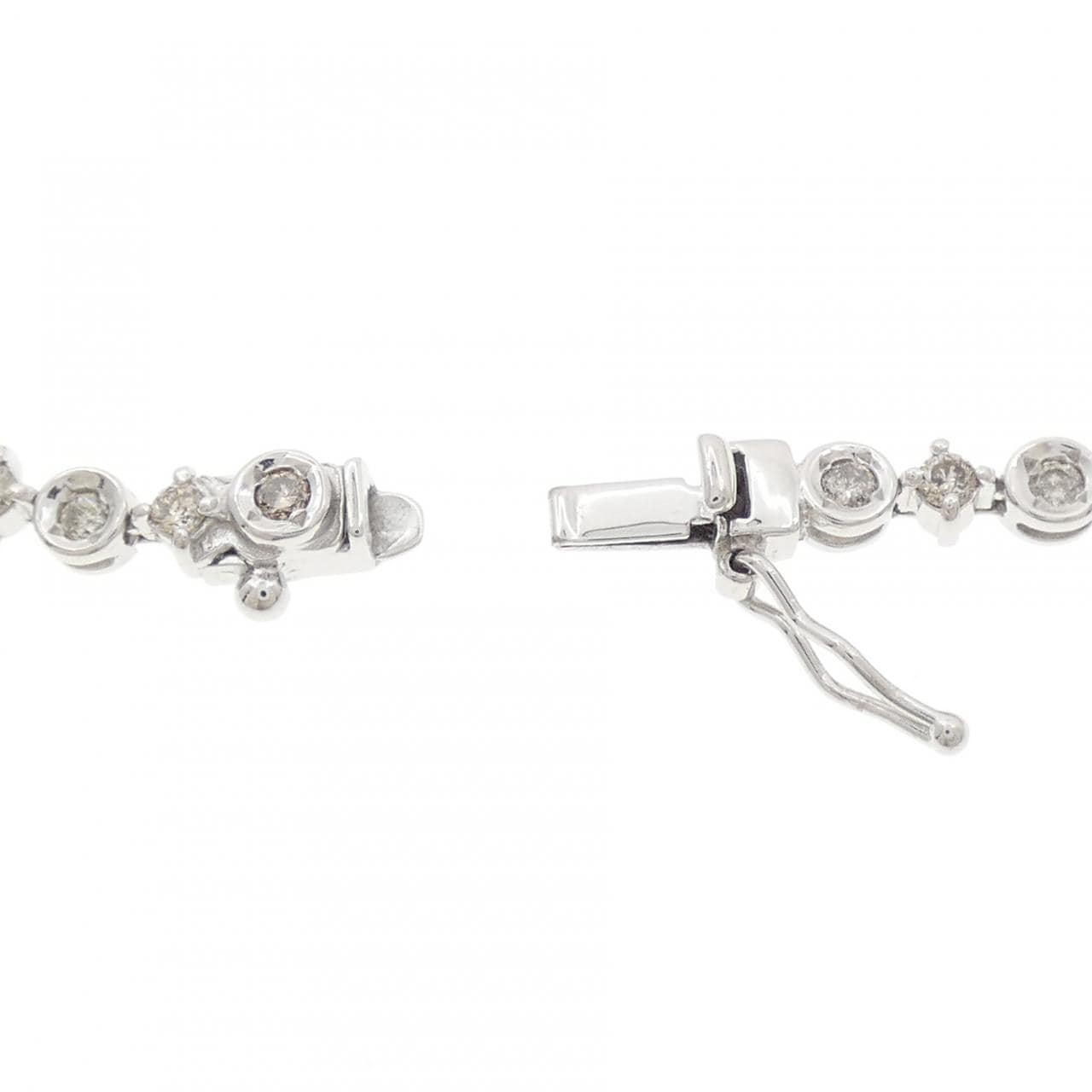 K18WG ダイヤモンド ブレスレット 1.50CT