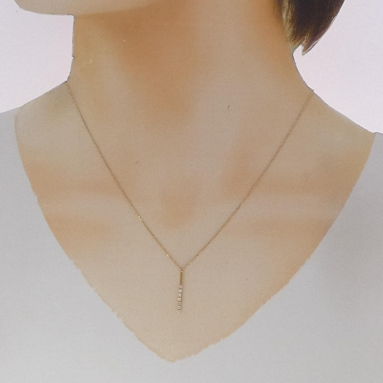 アーカー シャンデリアライン ネックレス 0.08CT