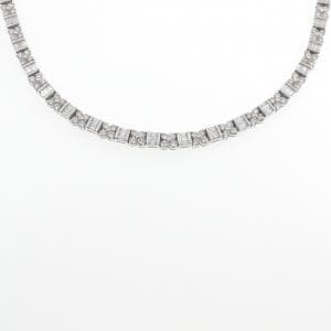 K18WG ダイヤモンド ネックレス 6.50CT