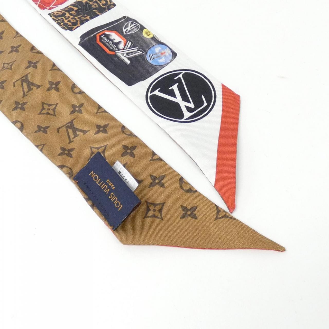 LOUIS VUITTON Bandeau BB Tribute 兩條扭紋圍巾 M70698