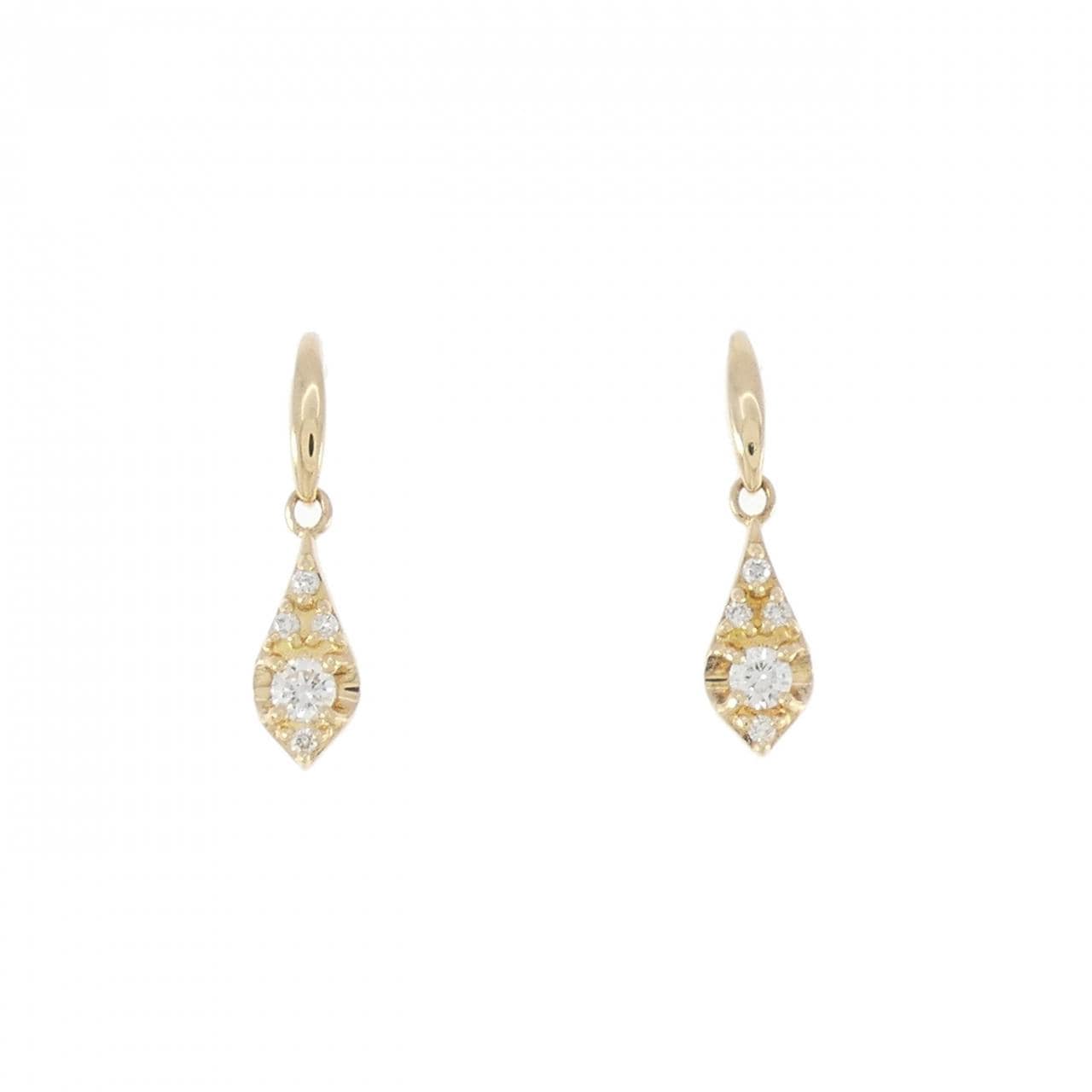 K18YG Diamond earrings