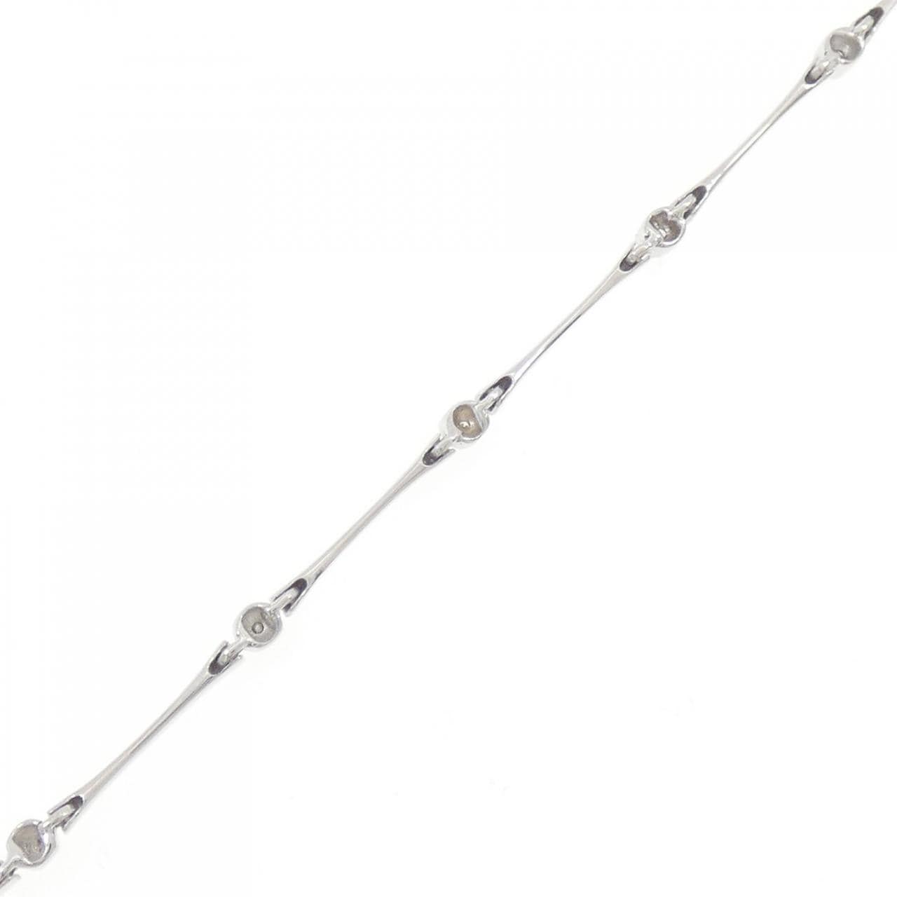 K18WG ダイヤモンド ブレスレット 0.05CT