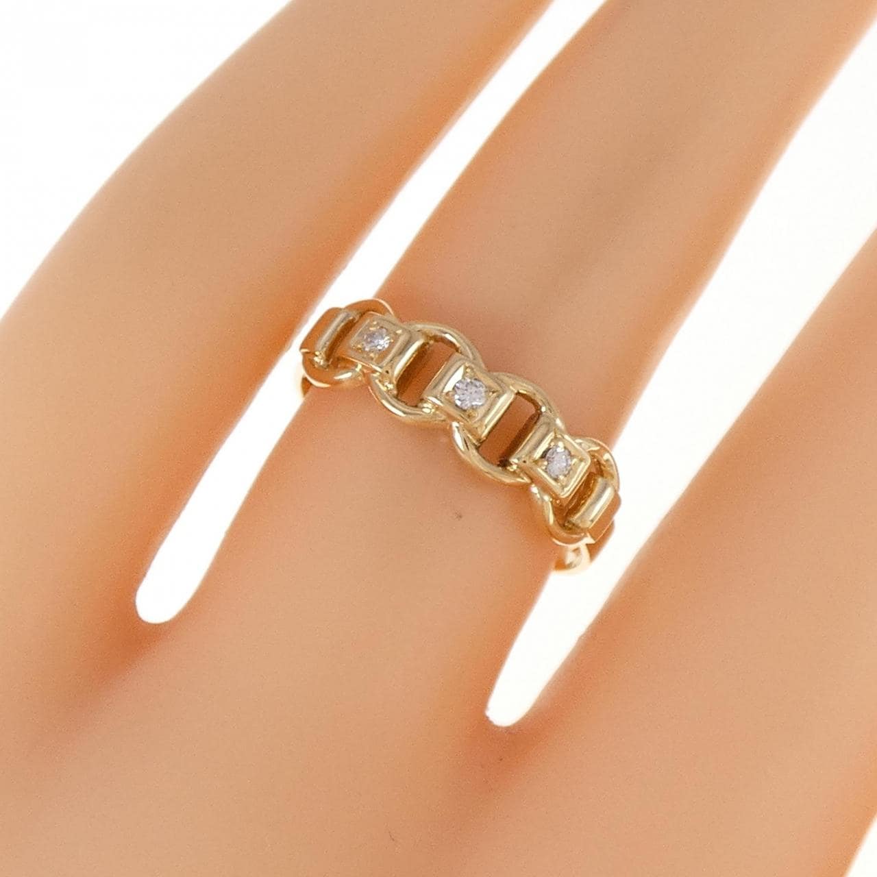750YG ダイヤモンド リング 0.04CT